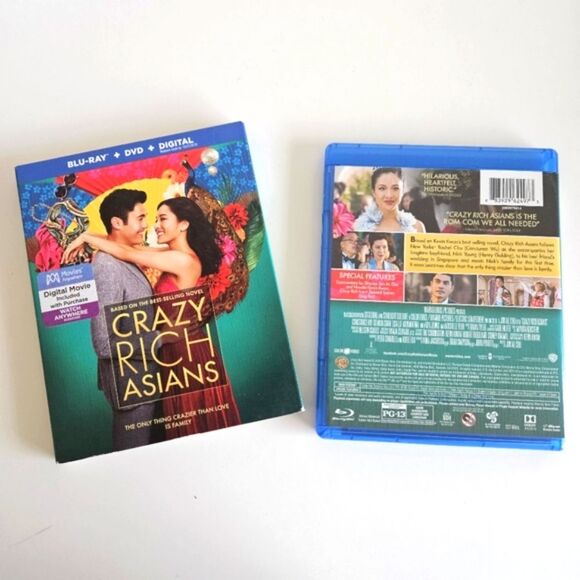 Crazy Rich Asians Blu-Ray + DVD Discs Warner Bros - Picture 2 of 3